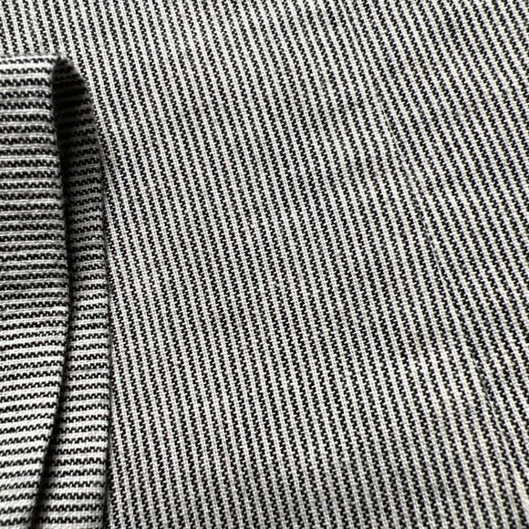 EILEEN FISHER Linen Blend Open Stripe Blazer Jacket Medium Long Sleeve Neutral - Picture 8 of 8